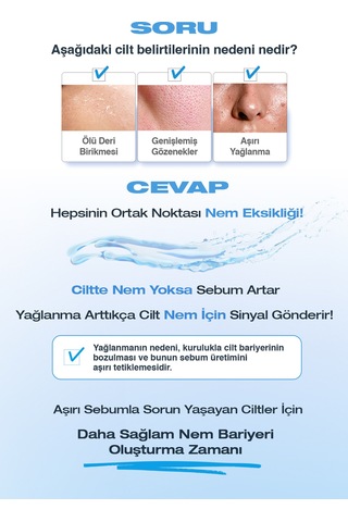 Dashu Blue Sedum Water Yağ ve Nem Dengesi Sağlayan Hyalüronik Asitli Yoğun Nemlendirici Krem