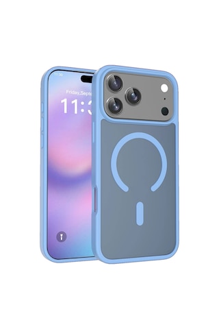 Joko İphone 17 Pro Max Kılıf Jota Seri Magsafe Kapak Açık Mavi