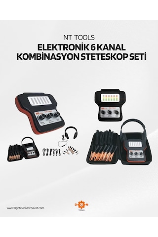Nt Tools Elektronik 6 Kanal Kombinasyon Stetoskop Seti