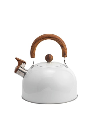 Valkyrie 3l Düdüklü Kettle Su Isıtıcı Çaydanlık Paslanmaz Çelik Yüksek Islıklı Beyaz Beyaz