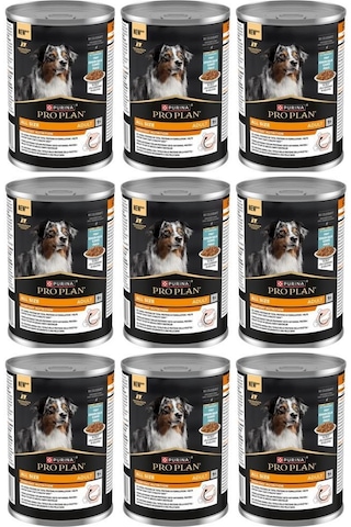 Pro Plan Balıklı Yetişkin Köpek Konservesi 400 Gr 9 Adet