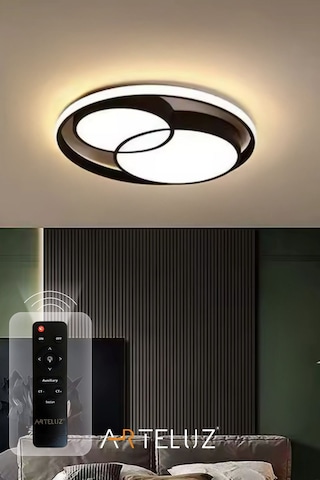 Arteluz Modern Çift Yuvarlak Led Avize