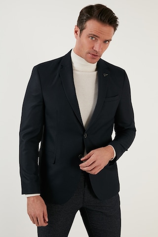 Buratti Slim Fit 6 Drop Çift Yırtmaçlı Blazer Erkek Ceket 216Serardo Lacivert