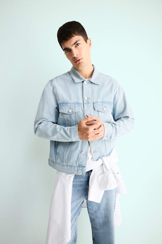 Defacto Regular Fit Düğmeli Jean Ceket F4741ax25aunm39 Mavi