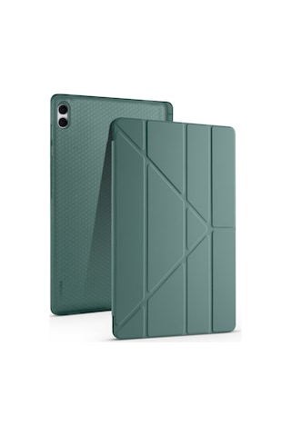 Vendas Samsung Galaxy Uyumlu Tab S11 Ultra Kılıf Zore Tri Folding Kalem Bölmeli Standlı Kılıf Kapaklı Kılıf