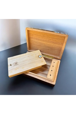 Guevara Sedir Mini Puro Kutusu Humidor Kahve 4s