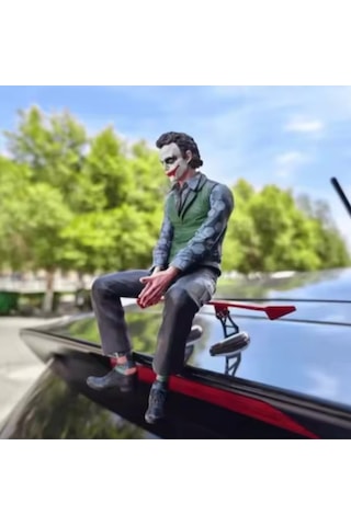 Joker Araba Figürü Aksesuarı Oturan Joker Model Dekorasyon Oyuncak Hediyelik Eşya
