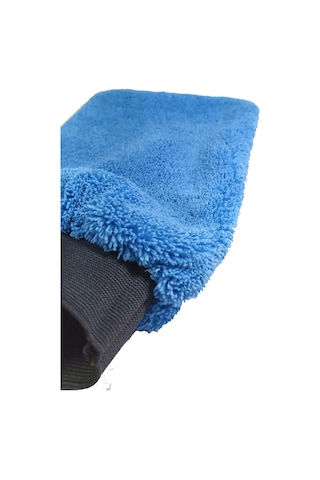 Oto & Ev Yıkama Ve Cila Eldiveni - Mavi Mikrofiber