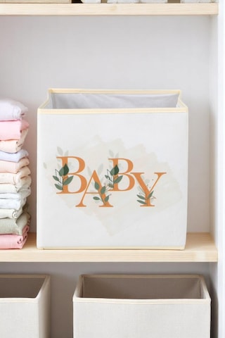 İronika Baby Kapaksız Kutu Dolap İçi Organizer Oyuncak Eşya Çamaşır Saklama Kutusu Düzenleyici 30x30x30 Beyaz