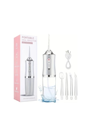 Shineyee Evde Kullanım İçin Taşınabilir Diş Temizleme Cihazı - 4 Nozullu Şarjlı Ağız Bakım Seti