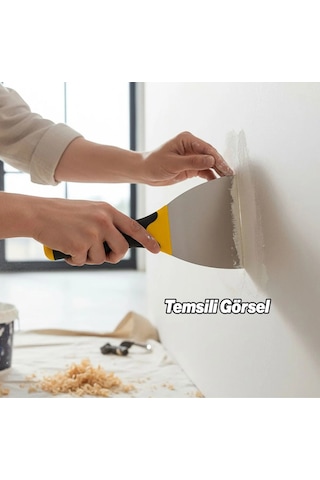 Profesyonel Macun Spatulası 60 Mm Dayanıklı Esnek Yapı Tamir Sıva Alçı Yüzey Düzeltme El Aleti 6 Cm