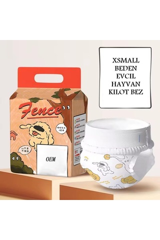 Temizlik Hijyenik Minik Dost Xsmall Beden Evcil Hayvan Kilot Bez - Ultra Emici - Hızlı Kuruyan