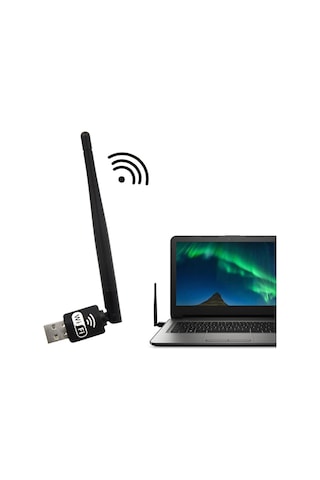 3 Dbi Wireless Antenli Adaptör Kablosuz USB Wi-Fi Alıcı