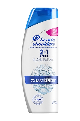 Head & Shoulders 2 in 1 72 Saat Kepeksiz Klasik Bakım Şampuanı 350 ML