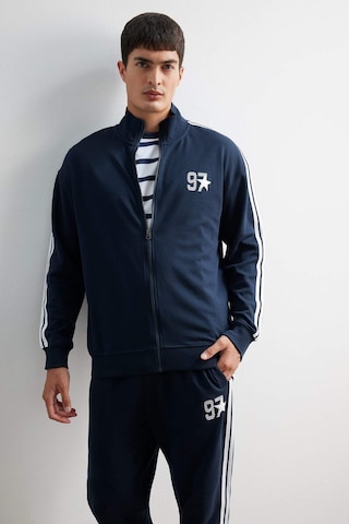 Defacto Nefes Alabilen Boxy Fit Sweatshirt F0106AX25AU Lacivert