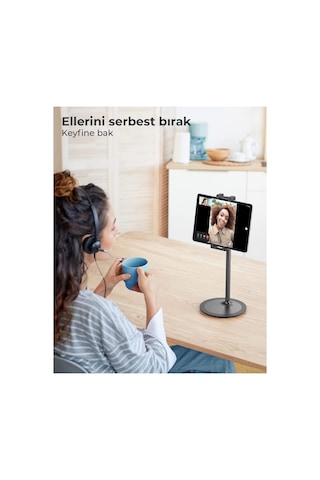Bix S3e 360 Ayarlanabilir Tablet Ve Telefon Tutucu Stand Siyah Sku: Smgstk7f515da775