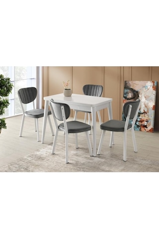 Rüya Elma Mdf Mutfak Masası Sandalye Takımı 60x100