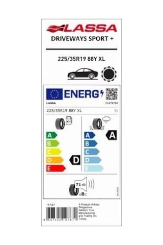 Lassa 225/35R19 88Y XL Driveways Sport+ Yaz Lastiği 2022