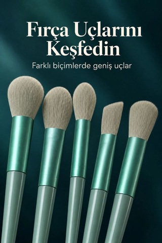Göz Farı Allık Fondöten İçin Uygun 13'lü Makyaj Fırçası Seti Kompakt Tasarım 33990108
