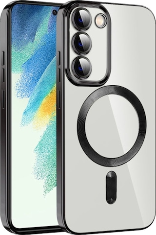 Teknomoda Samsung Galaxy Uyumlu S20 Fe Kılıf Kamera Lens Korumalı Renkli Magsafe Şeffaf Silikon