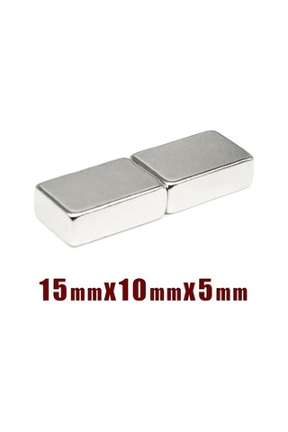 10 Adet Köşeli Neodyum Mıknatıs Mgnet 15 Mm X 10 Mm X 5 Mm