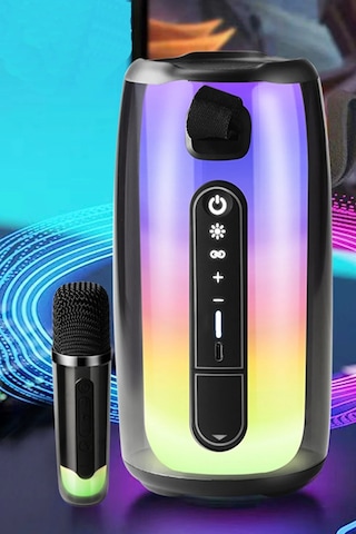 Newface Pluse 7 Mikrofonlu Rgb Kablosuz Hoparlör Csmtex - 62 - Beyaz