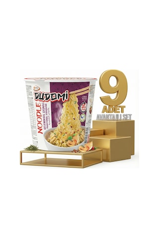 Dudomi Bardak Geneksel Çeşnili Noodle 9x60 Gr