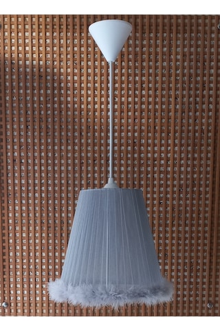 N-49 Gri Organze Yatak Odası Çocuk Ve Bebek Odası Avize Gri