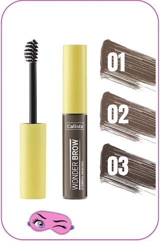 Callista Wonder Brow Eyebrow Mascara Kaş Maskarası - 02 Brown - Kahverengi