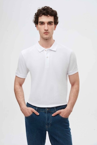 D's Damat Ds Damat Regular Fit Beyaz Pike Dokulu %100 Pamuk Kıvrılmaz Polo Yaka Nakışlı T-shirt 4HC14ORT51000 Beyaz