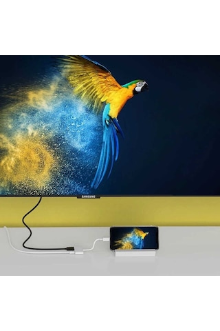 Go Des GD-7565 Lightning HDMI TV ve Şarj Dönüştürücü Adaptör 1080p Full HD - Beyaz ZORE-220455