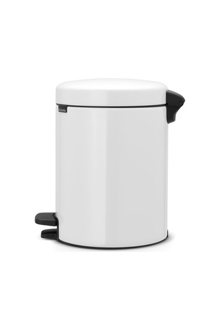 Brabantia Tret Çöp Kovası, İç Kovalı, Plastik, Çelik, Plastik, Beyaz, 5 Litre