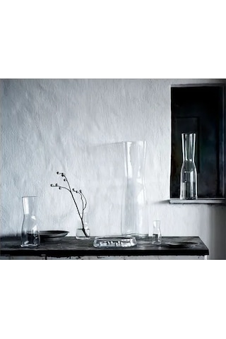 Sumuhome Tıdvatten Cam Vazo Saydam Cam 18 Cm Saydam