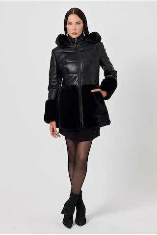 Veria Siyah Deri Mont Siyah