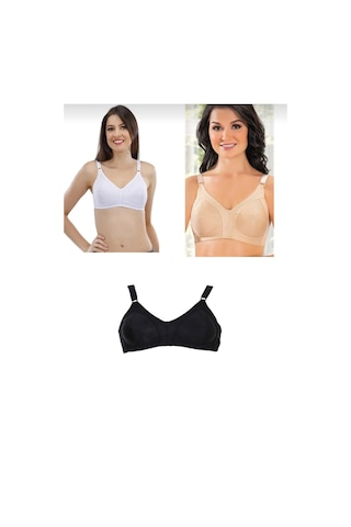 Liza 539 Penye Toparlayıcı Südyen Karışık Renk 3 Adet 001