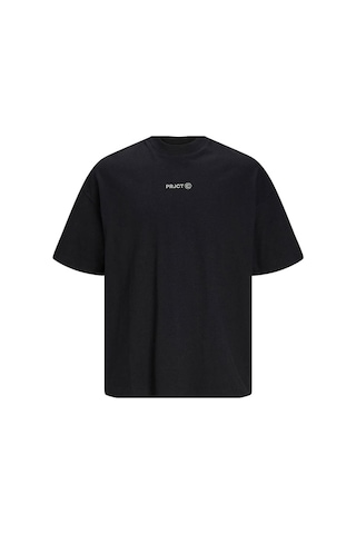 Jack Jones Jcoprjct Tee Ss Crew Neck Erkek T-shirt 12250713-black Siyah-siyah
