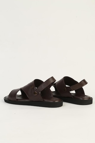 Pierre Cardin Hakiki Deri Kahve Erkek Sandalet Pc-7315 Kahverengi