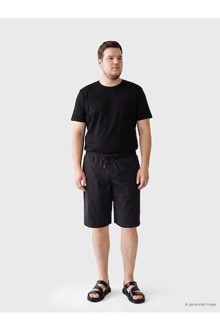 Lcw Swımwear Siyah Kısa Boy Erkek Deniz Şortu