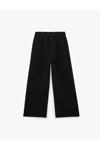 Koton Beli Lastikli Basic Eşofman Altı Siyah 7wkg40123ak