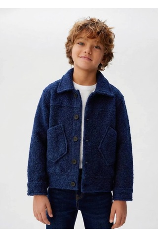 Poala Kids Unisex Lacivert Teddy Ceket