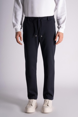 Slim Fit Jogger Bel Pantolon Lacivert Lacivert