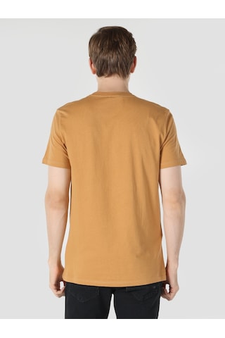 Colin'S Regular Fit Bisiklet Yaka Baskılı Kahverengi Erkek Kısa Kol Tişört Cl1061820_Q1.V1_Crm