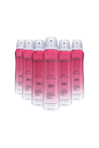 Prova Big Crystal Kadın Deodorant 6 x 150 ML