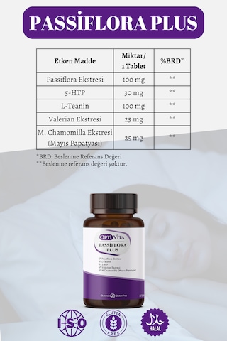 Optivita Passiflora Plus 30 Tablet Pasiflora Eki, 5-htp,...