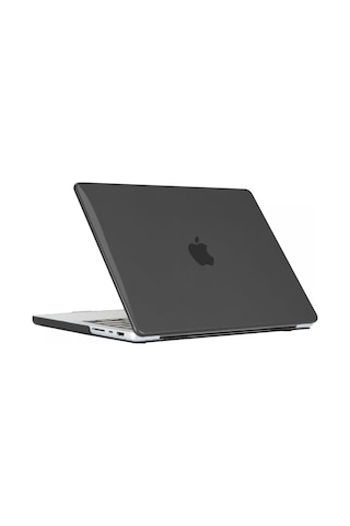 Macbook Uyumlu Pro 14inç M3/m4/max A3112 A3185 A3401 A2918 A1992 Kılıf Kristal Ön Arka Şeffaf Kapak Siyah
