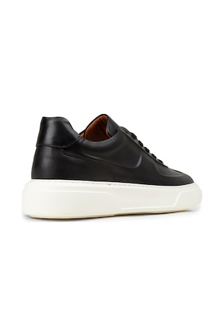 Deery Erkek Siyah Hakiki Deri Sneaker Ayakkabı - 04601msyhe01