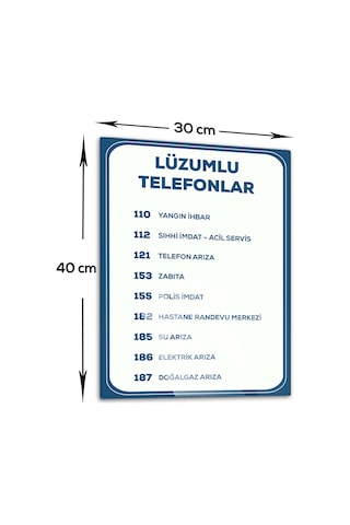 Decorita Cam Yönlendirme Levhası | Lüzumlu Telefonlar