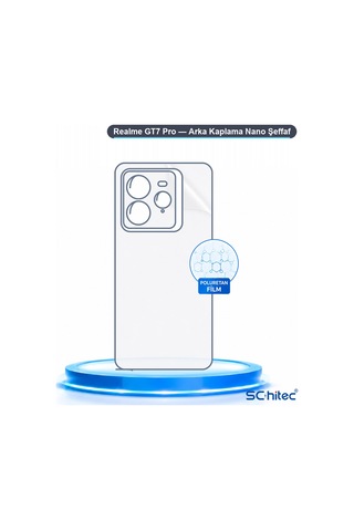 Schitec Realme Gt7 Pro Uyumlu Arka Yüzey Hidrojel Koruyucu Film 32476408