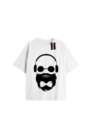 Tarzsokak Hediye Paketi Unisex Oversize Yazılı Tshirt Beyaz
