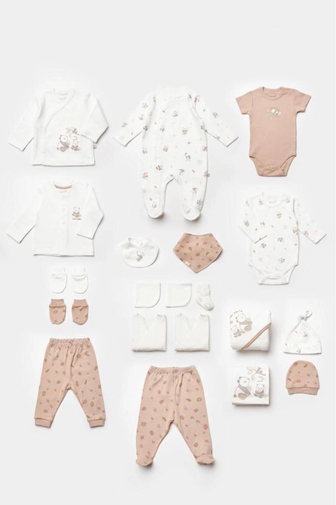 Biorganic %100 Pamuk 20 Li Hastane Çıkış Seti Mocha Bior.mch.84029 Kahverengi